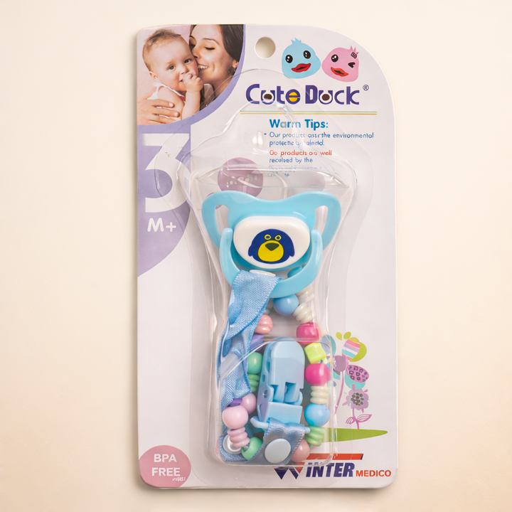 Baby Pacifier With Clip Blue - Sunshine – Baby Planet