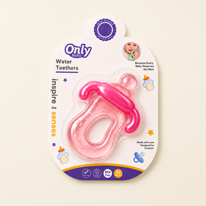 Baby Water Teether Pink - Sunshine – Baby Planet