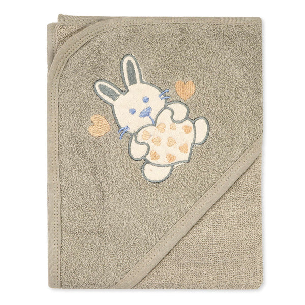 Baby Hooded Bath Towel Grey - Sunshine