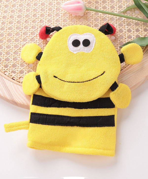 Baby Bath Gloves Honey Bee - Sunshine