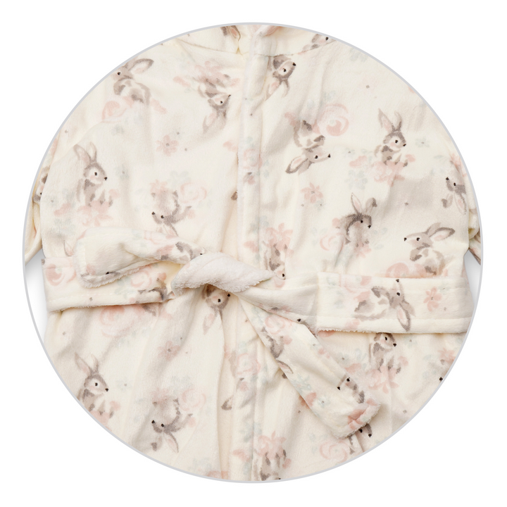 Baby Bathrobe Printed Rabbit (12-18 Months) - Sunshine