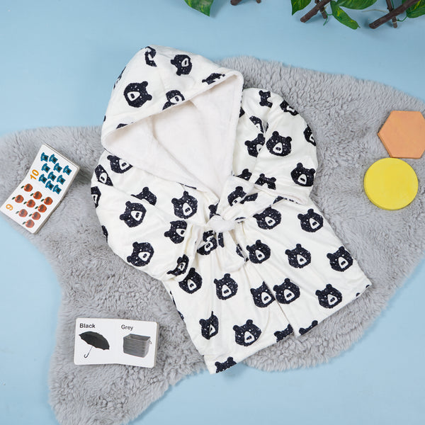 Baby Bathrobe Printed Panda (12-18 Months) - Sunshine