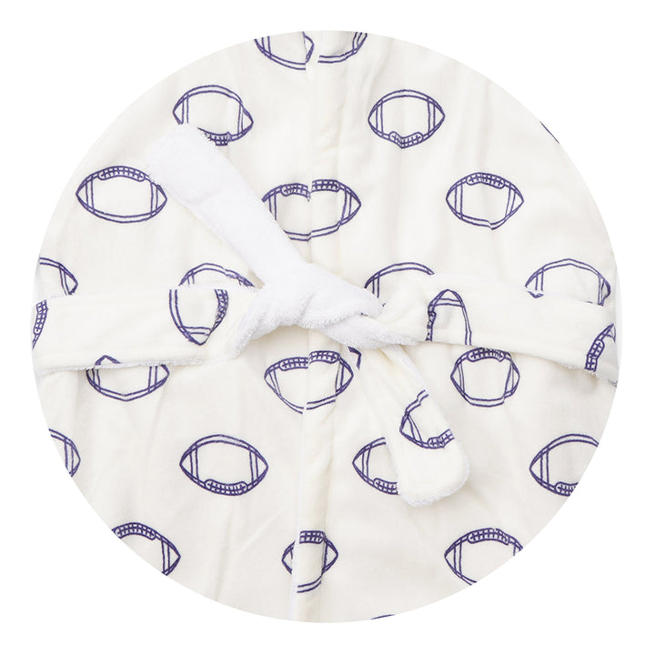 Baby Bathrobe Printed Football (12-18 Months) - Sunshine