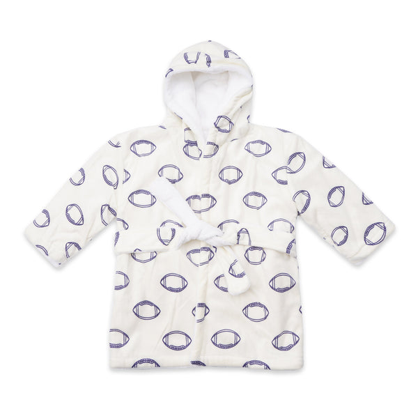 Baby Bathrobe Printed Football (12-18 Months) - Sunshine