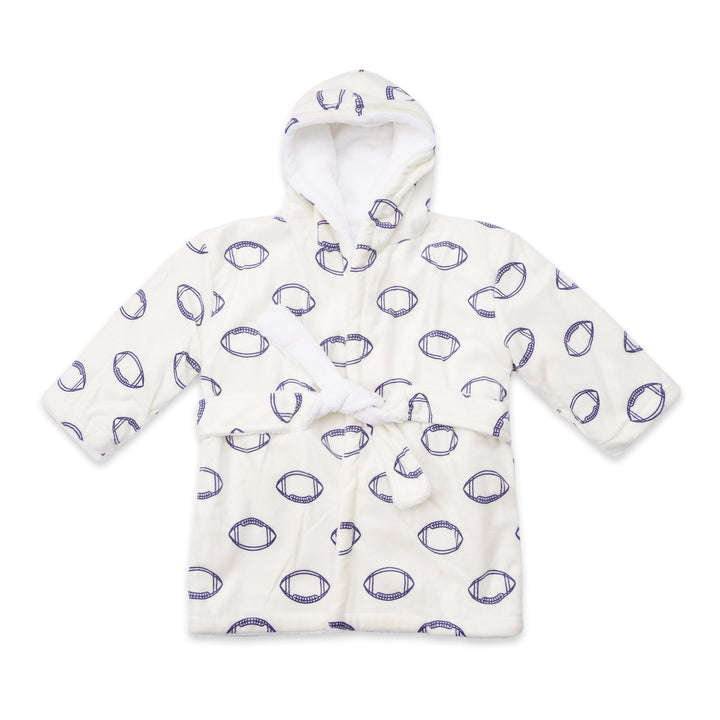 Baby Bathrobe Printed Football (12-18 Months) - Sunshine