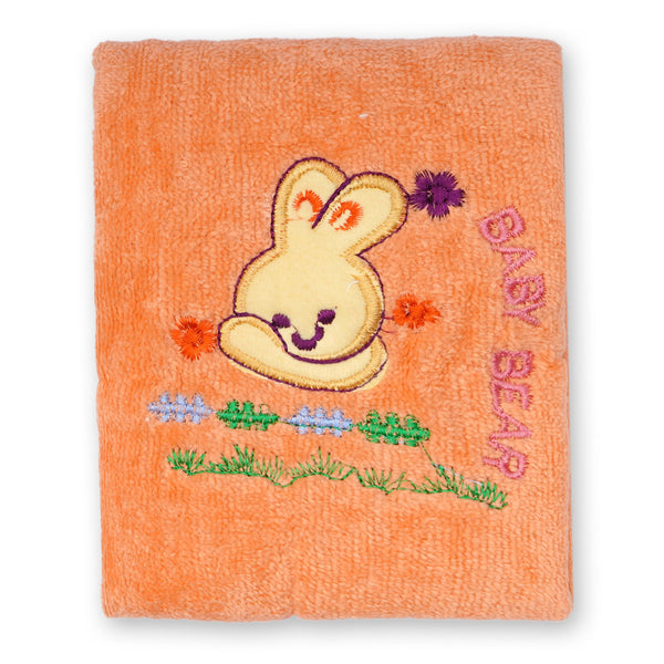 Baby Bath Towel Bear Orange - Sunshine