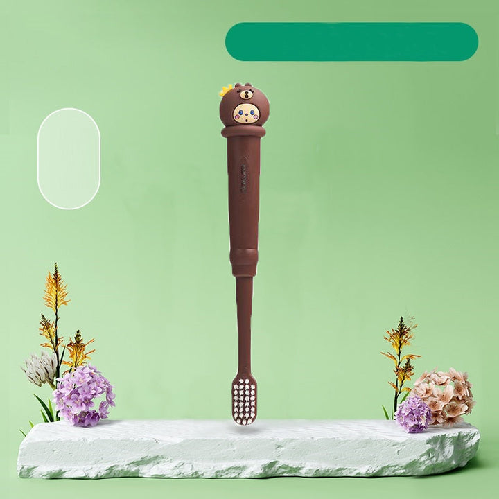 SUNSHINE-BABIES TOOTHBRUSH BROWN WITH CAP