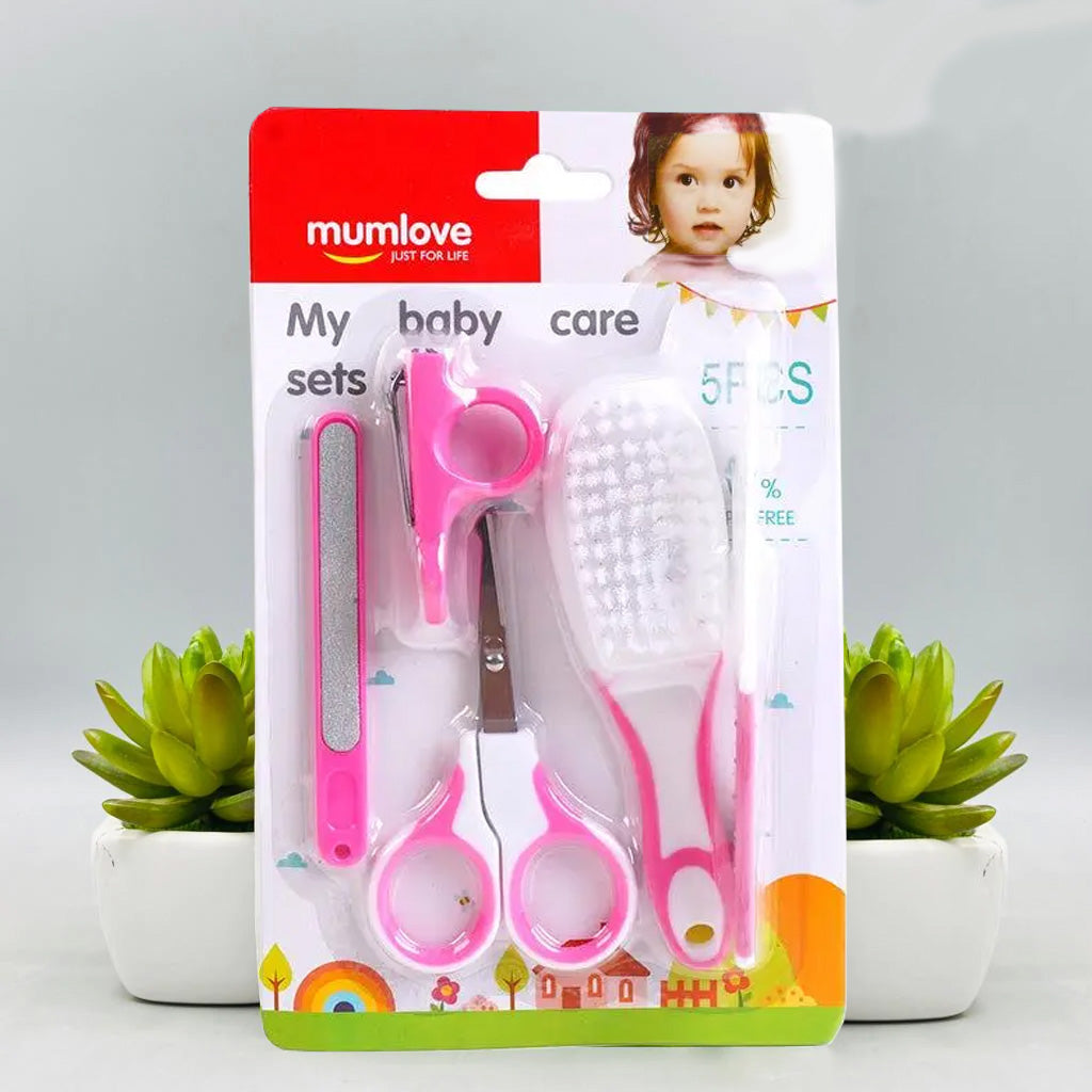 View Product Pink 5pc Baby Care Set | Baby Grooming | babypl – Baby Planet
