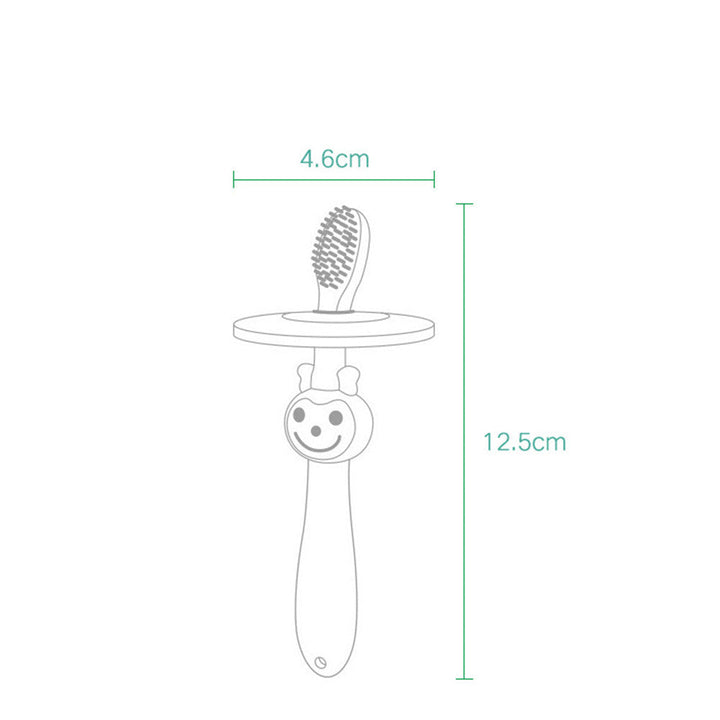 SUNSHINE SILICONE TOOTHBRUSH MONKEY PINK