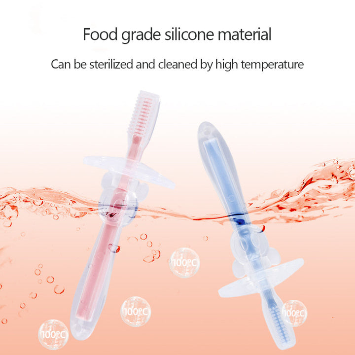 SUNSHINE SILICONE TOOTHBRUSH MONKEY PINK