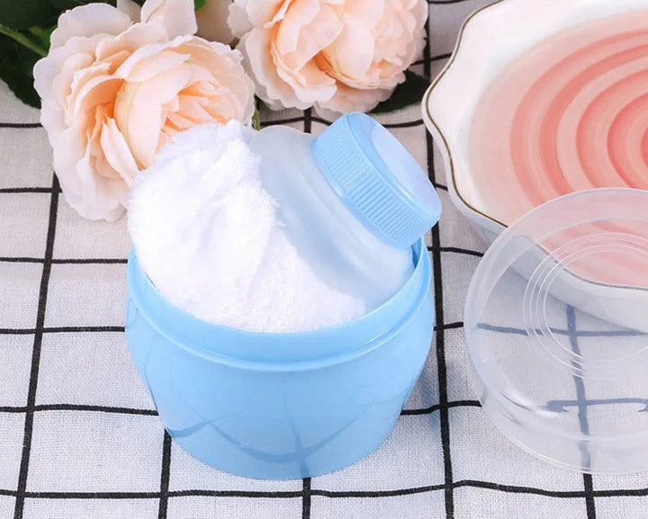 Claim Offer Blue Baby Powder Puff Case | Baby Grooming | bab – Baby Planet