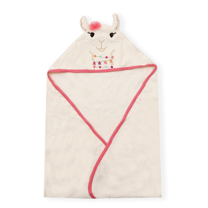 SUNSHINE  BABY HOODED TOWEL CAMEL OFF WHITE