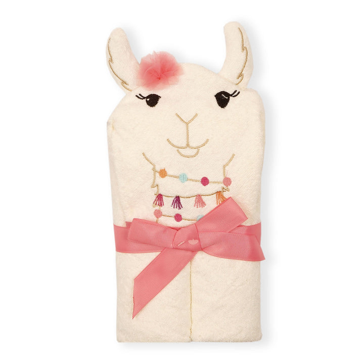 SUNSHINE  BABY HOODED TOWEL CAMEL OFF WHITE