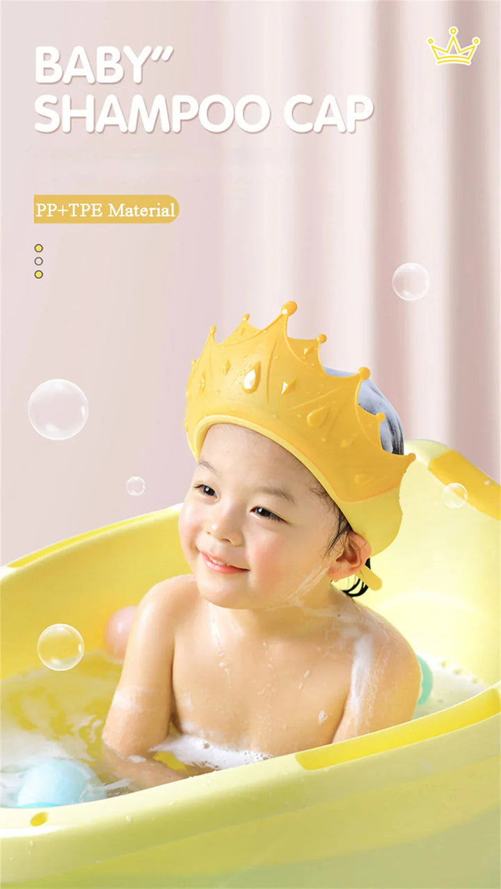 SUNSHINE BABY SHAMPOO HAT CROWN YELLOW