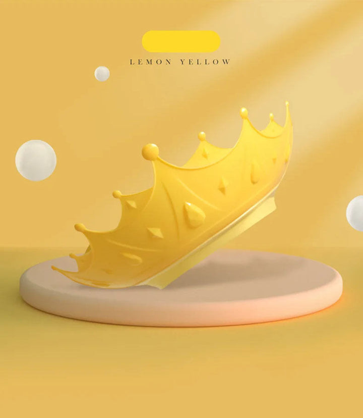 SUNSHINE BABY SHAMPOO HAT CROWN YELLOW