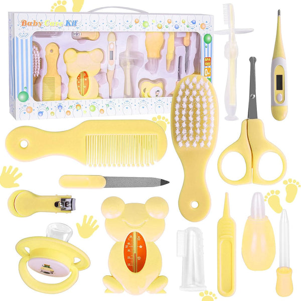 SUNSHINE BABY CARE GROOMING KIT YELLOW ( 13PCS)