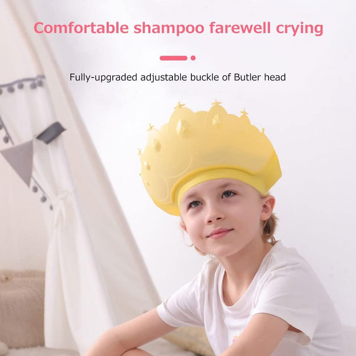 SUNSHINE BABY SHAMPOO HAT CROWN PINK