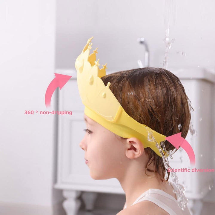 SUNSHINE BABY SHAMPOO HAT CROWN PINK