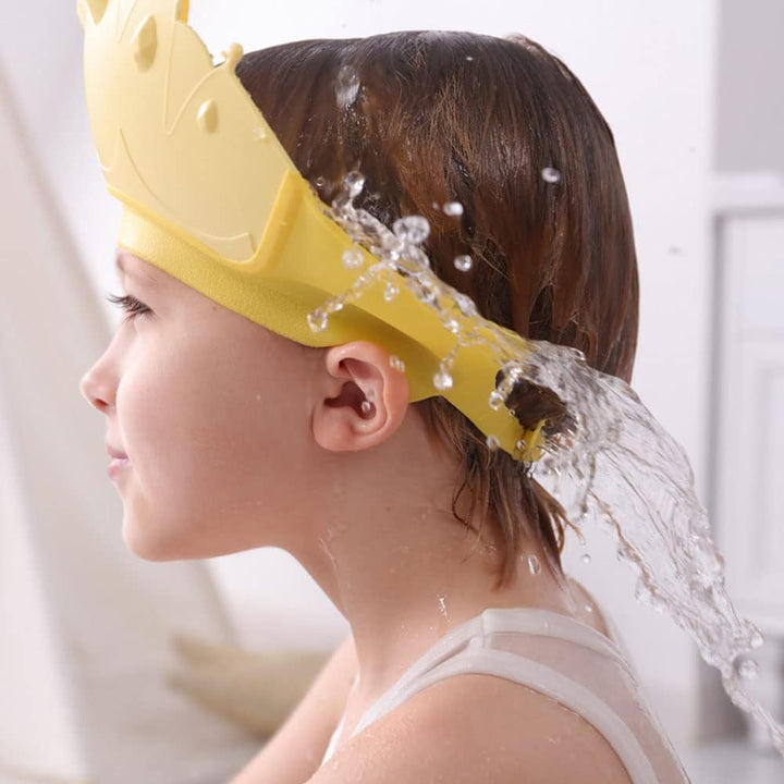 SUNSHINE BABY SHAMPOO HAT CROWN PINK