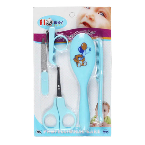 SUNSHINE BABY GROOMING KIT 5 PCS BLUE (FLOWER BABY)