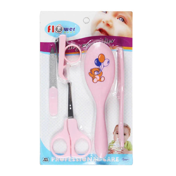 SUNSHINE BABY GROOMING KIT 5 PCS PINK (FLOWER BABY)