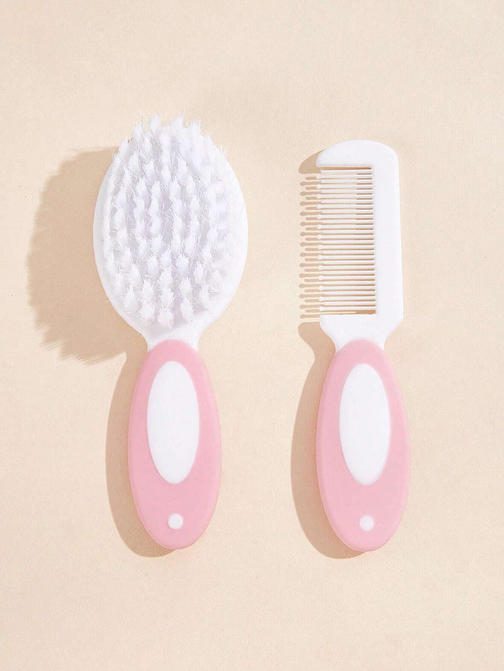 SUNSHINE BABY BRUSH & COMB SET PEACH (MUMLOVE)