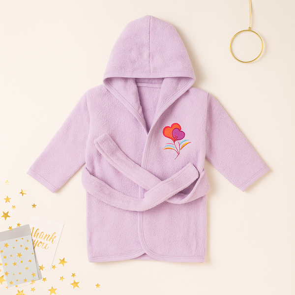 SUNSHINE BABY BATHROBE PURPLE (18M)