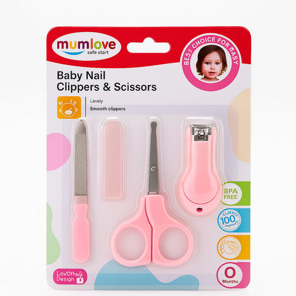 SUNSHINE 3PCS BABY NAIL CARE SET PINK MUMLOVE 309-D