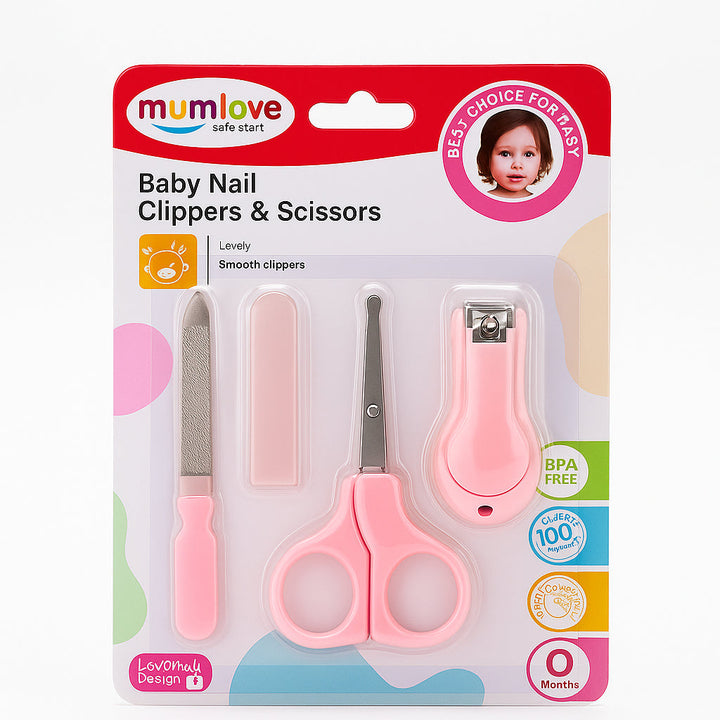 SUNSHINE 3PCS BABY NAIL CARE SET PINK MUMLOVE 309-D