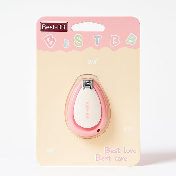 BABY SHELL NAIL CLIPPER BEST-BB PINK & WHITE - SUNSHINE