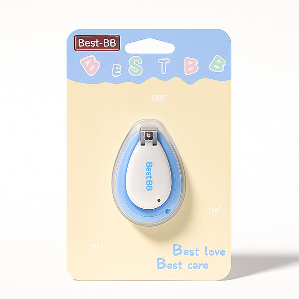 BABY SHELL NAIL CLIPPER BEST-BB BLUE & WHITE  - SUNSHINE