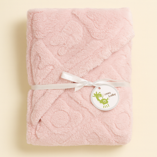 SUNSHINE BABY HOODED SHAWL PINK (FANSS BABY)