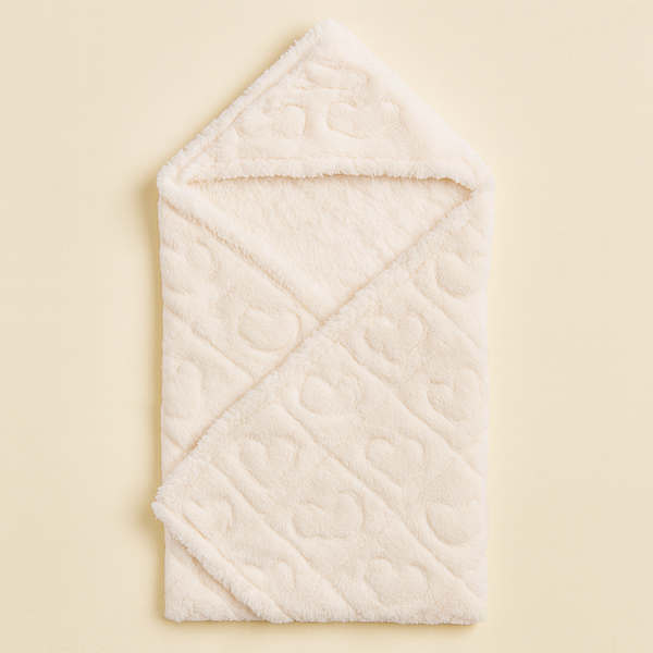SUNSHINE BABY HOODED SHAWL OFF WHITE (FANSS BABY)