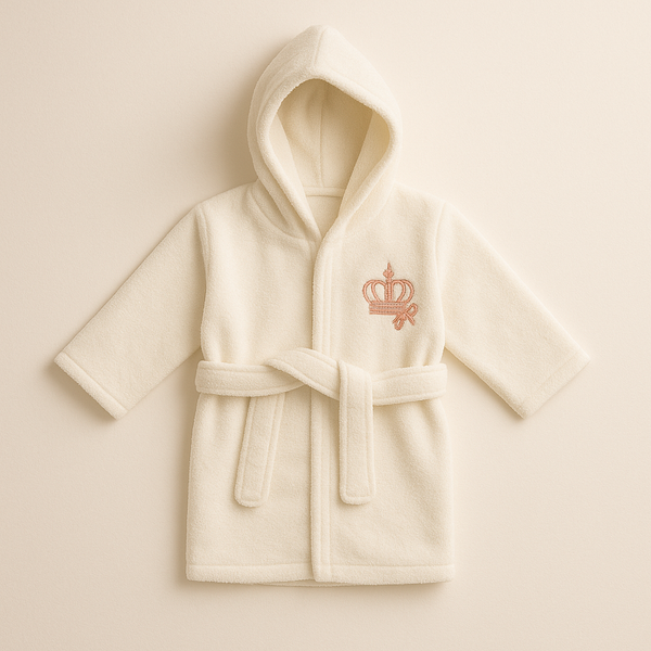 SUNSHINE BABY BATHROBE OFF WHITE (0-12M)