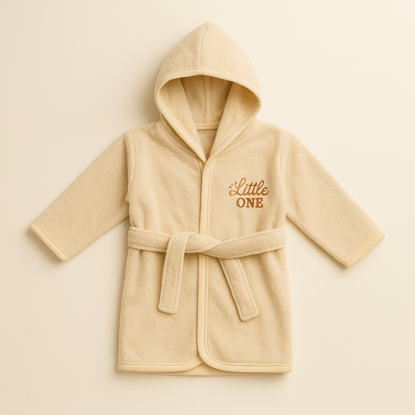 SUNSHINE BABY BATH ROBE BEIGE  (12-24M)