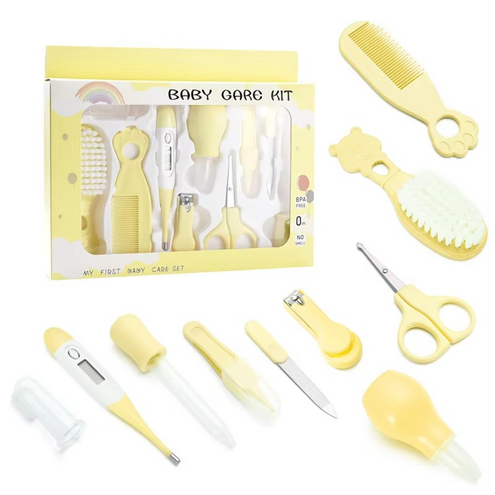 SUNSHINE BABY CARE GROOMING KIT YELLOW(10PCS)