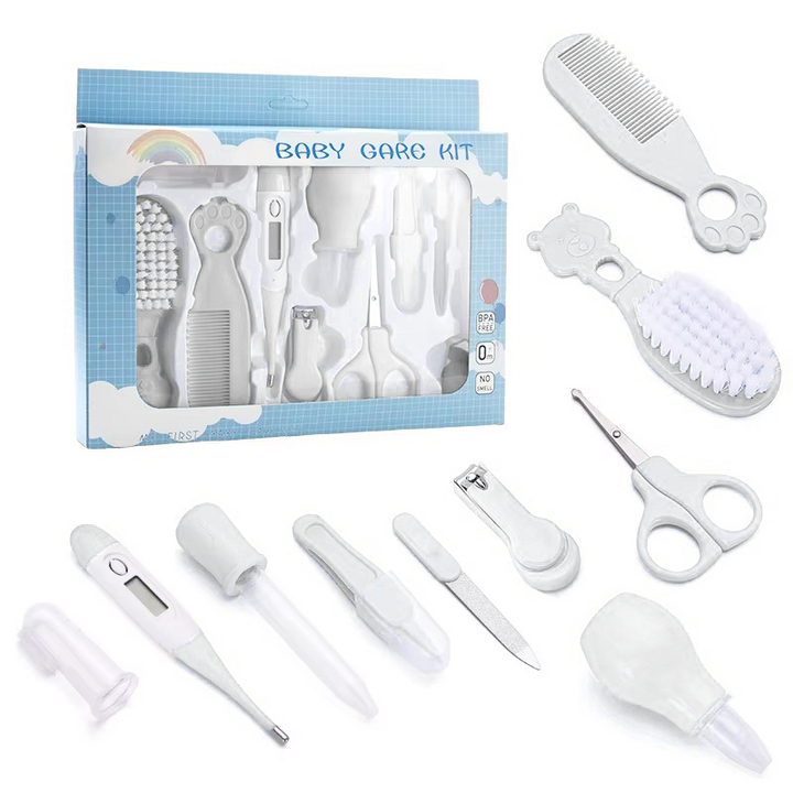 SUNSHINE BABY CARE GROOMING KIT WHITE(10PCS)