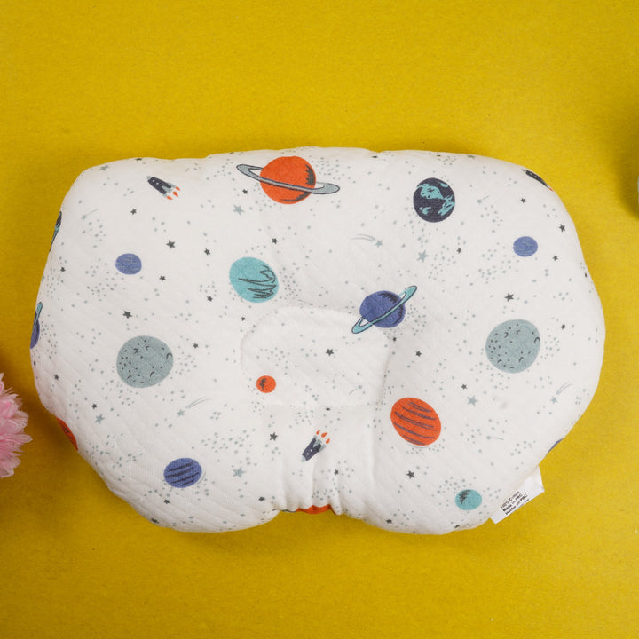 SUNSHINE  BABY PILLOW PLANETS WHITE