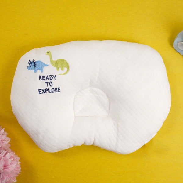 SUNSHINE  BABY PILLOW READY TO EXPLORE OF WHITE