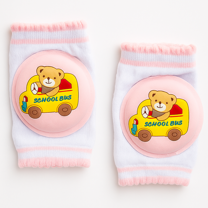 SUNSHINE BABY KNEE PADS BEAR BUS PINK