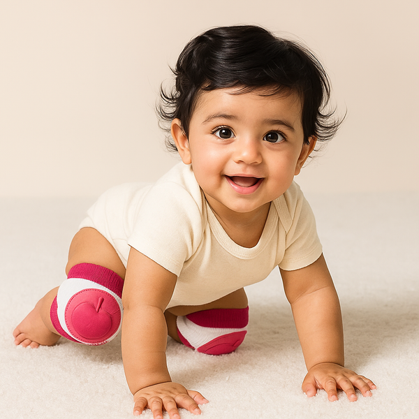 Baby Knee Pads Apple Dark Pink - Sunshine
