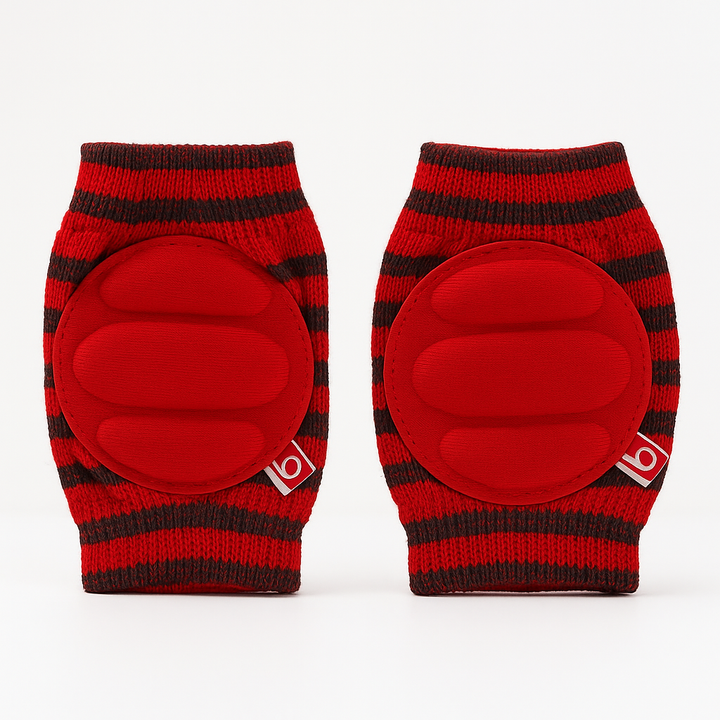 SUNSHINE BABY KNEE PADS STRIPES GREY & RED