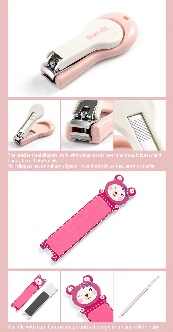 SUNSHINE 5PCS BABY NAIL CARE SET PINK BEST-BB