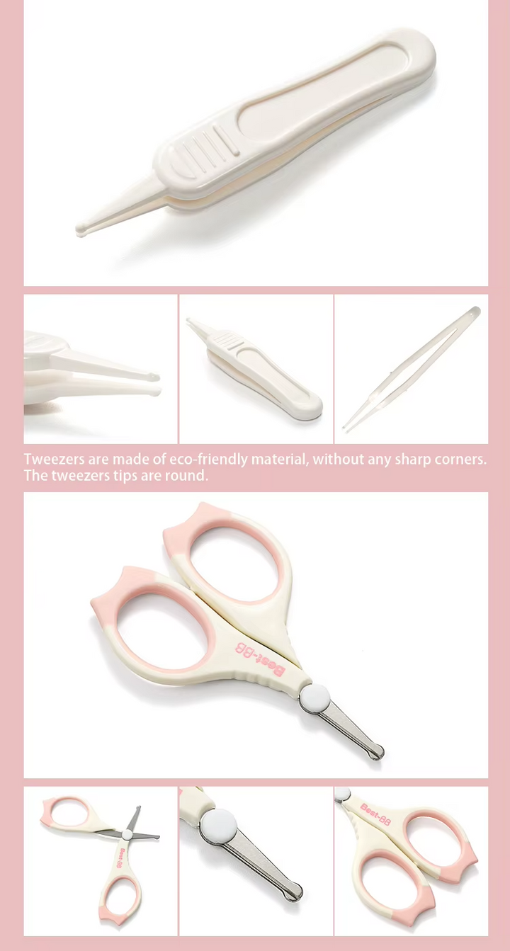 SUNSHINE 5PCS BABY NAIL CARE SET PINK BEST-BB