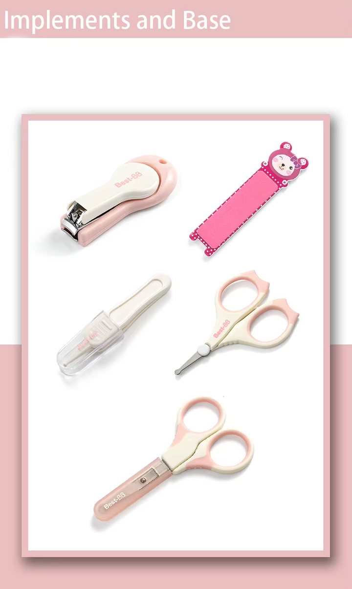 SUNSHINE 5PCS BABY NAIL CARE SET PINK BEST-BB