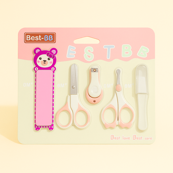 SUNSHINE 5PCS BABY NAIL CARE SET PINK BEST-BB