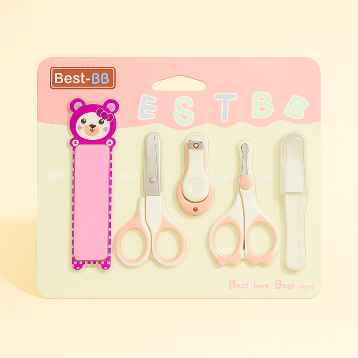 SUNSHINE 5PCS BABY NAIL CARE SET PINK BEST-BB