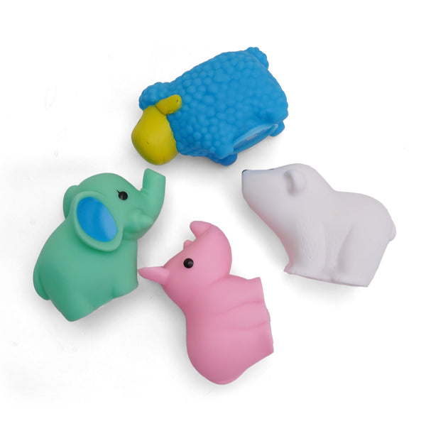 Baby Bath Toys 4Pcs Multicolor Animals - Sunshine