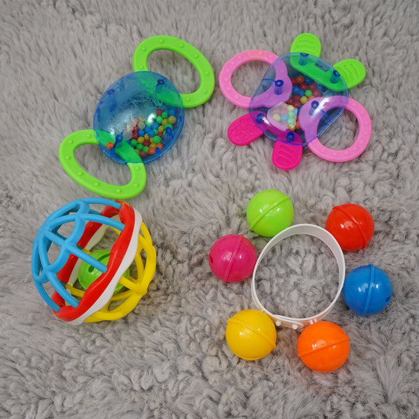 SUNSHINE KIDS RATTLE GLOBE 4 PCS