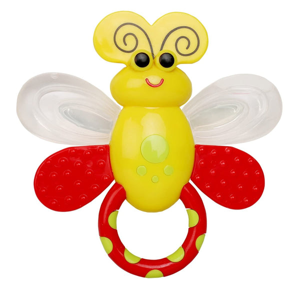 SUNSHINE KIDS RATTLE TEETHER BUTTERFLY YELLOW